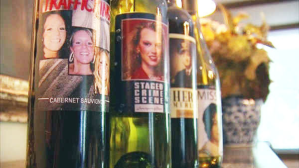 Faces of missing, murdered featured on wine bottles