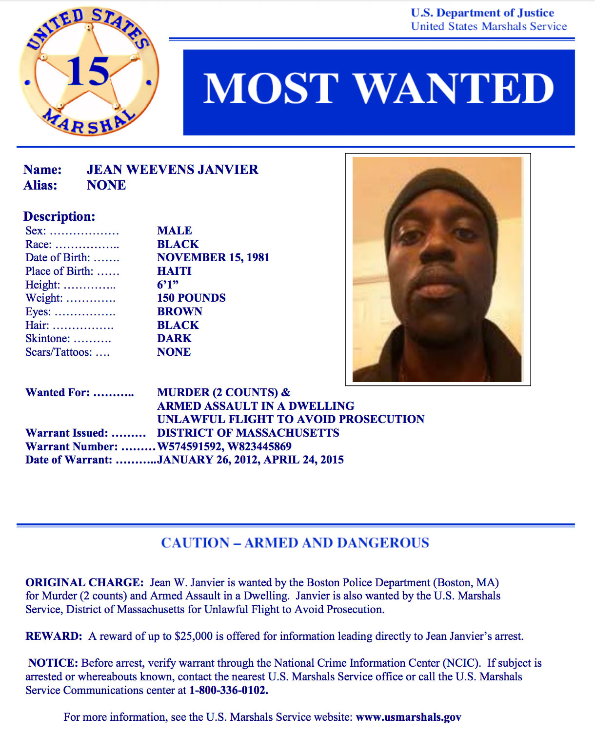 CAPTURED -- Armed, dangerous fugitive sought in fatal shooting of 2