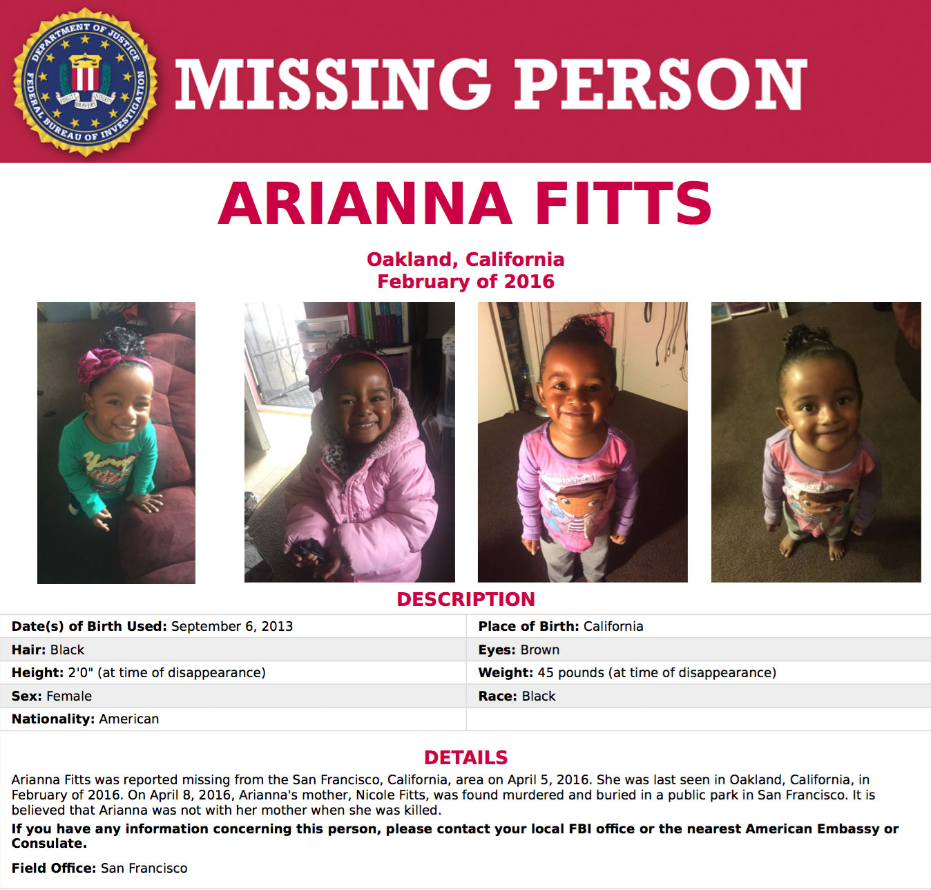 Baby daughter missing; Mysterious logo may hold key to mother's murder